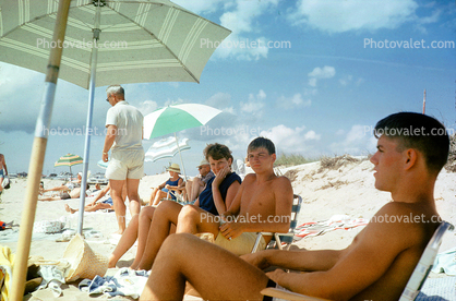 Beach, sand, Cape Cod Massachusetts, July 1965, 1960s