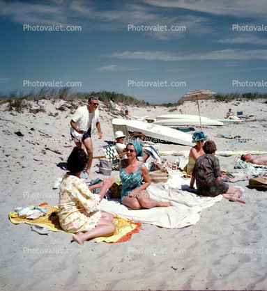 Beach, sand, Cape Cod Massachusetts, August 1968, 1960s