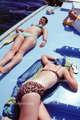 Sunning on a Boat, August 1971, 1970s