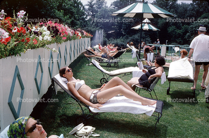 Lounging Lady, Swimsuit, 1960s
