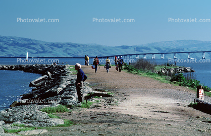 jetty, bridge, eastbay hills, Coyote Point Recreation Area, San Mateo