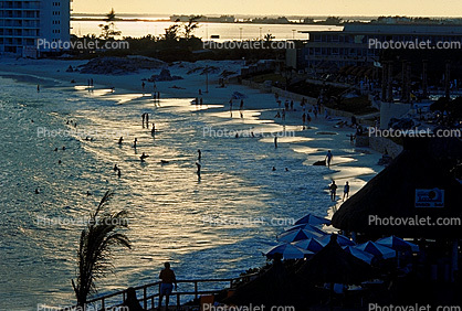 People, Beach, sand, water, Cancun