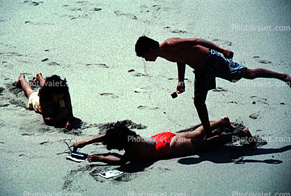 Beach, Girls, Boy, Sand, Sun Worshipper, Puerto Vallarta