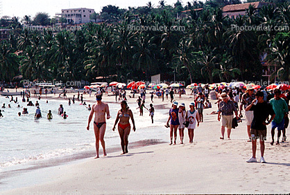 People, Crowds, Bahia Principal, Puerto Escondido