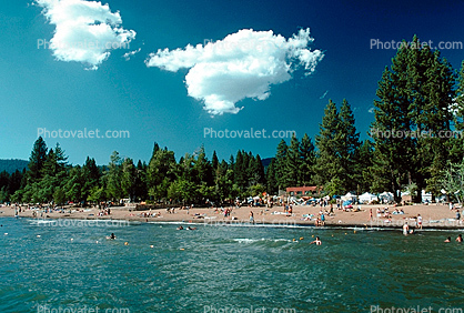 Kings Beach, North Shore, Lake Tahoe, sand, beach, fresh water sky, sunbathing