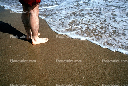 Foot, Leg, Beach, Sand, Ocean, Del Rey Beach Florida