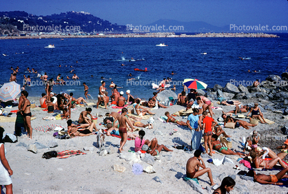 People, Beach, Sunny, Summertime, Water, Sand, Sandy, 1960s