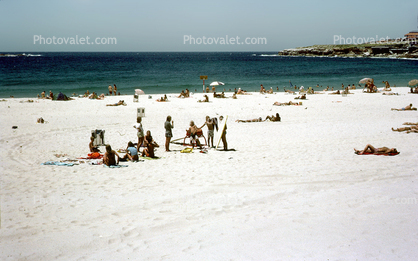 Sydney Beach, Sand, Ocean, Australia, 1972, 1970s