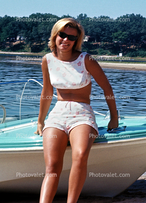 Beach, Sand, Ocean, Sue, Michigan, 1960s