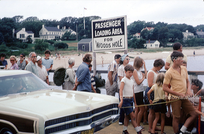Martha's Vineyard, Woods Hole, Beach, Sand, Car, Automobile, Vehicle, Massachusetts, 1970s