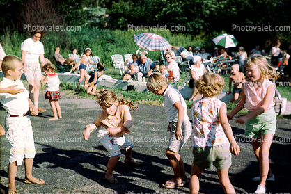 Beach, boys, girls, beachwear, 1963, 1960s