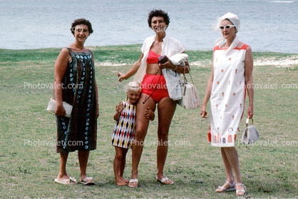 Woman, Smiles, Beach, 1962, 1960s