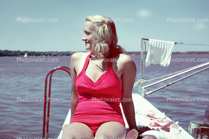 woman, aio, female, retro swimsuit, outfit, 1940s