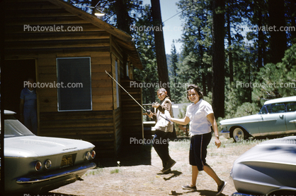 Corvair, Buick Cars, Cabins, Big Bear California, 1960s