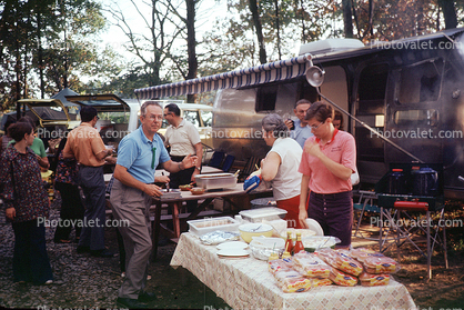 Company Picnic, Trailers, campsite, Muncie, 1960s