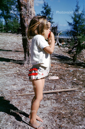 Little Girl Eating an Apple, 1950s