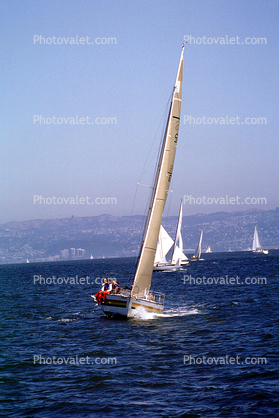 Sailing the Bay, San Francisco, Sails, Wind