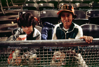 Boys in a Ballpark Stadium