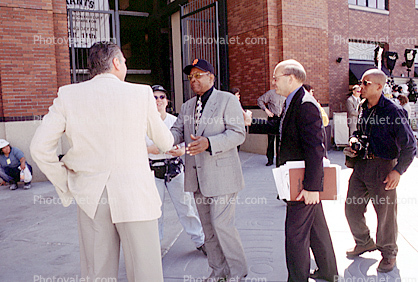Willie Mays, #24, Willie Mays Plaza Dedication, 31 March 2000