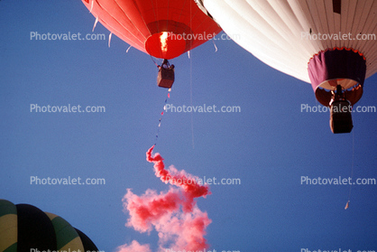 Albuquerque International Balloon Fiesta, morning, Smoke