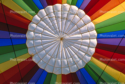 White Circle, Circular Top, Snowmass Hot Air Balloon Festival, Aspen, Looking-Up Pattern