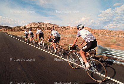 Highway, road, guardrail, west of Page Arizona