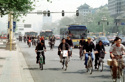 Smogy Street Scene, Bicyclist, riders