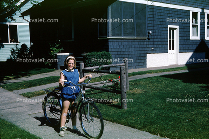 Girl with her New Bike, 1950s