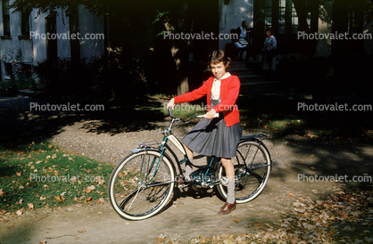 Girl with her New Bike, 1950s