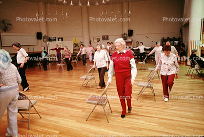 Senior Citizens Excercise, Working out