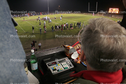 Fair-Play controller, computer pad, scoreboard keeper, High School Football game