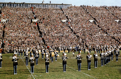 Marching Band, Crowds, Audience, Bleachers, People