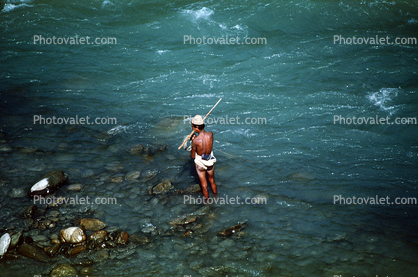 Sun Kosi River, net fisherman, Araniko Highway