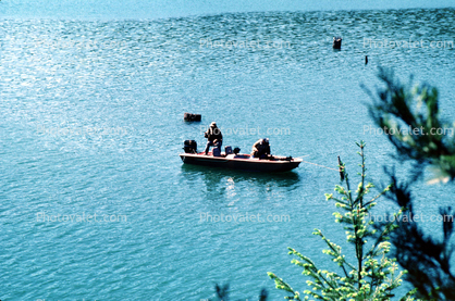 Fishing Boat, Lake, Trees