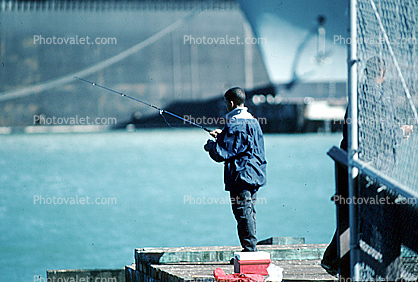 fisherman, boy, Rod and Reel