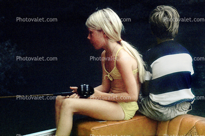 Girl, Fishing, 1972, 1970s
