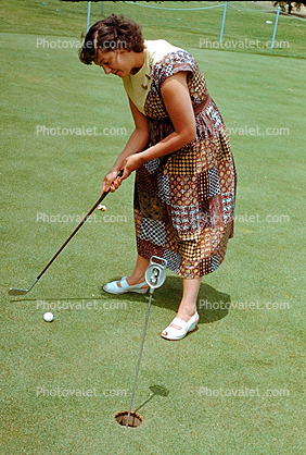 putting green, 1940s