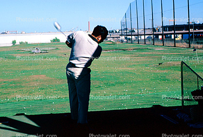 Golfer, male, driving range
