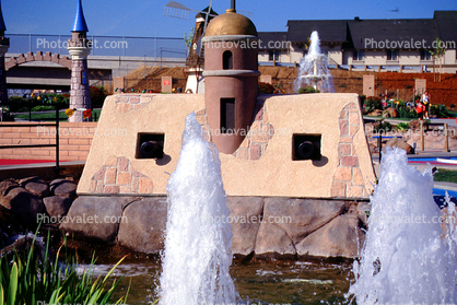 Water Fountain, aquatics, castle, tower