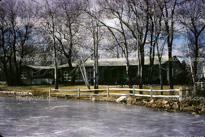 Icy Cold Outdoor Skating Rink, 1950s