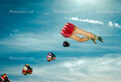 Flying a Kite, Soccer Player, sky