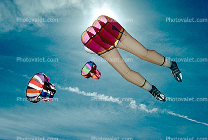 Flying a Kite, Soccer Player, sky, hip, legs, shoes