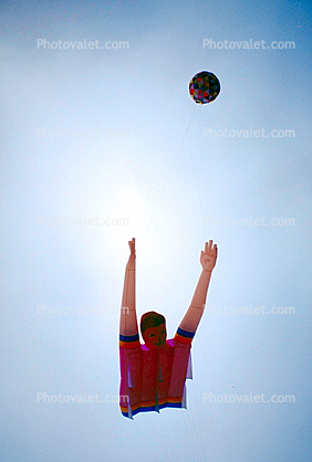 Soccer Player Kite, Flying
