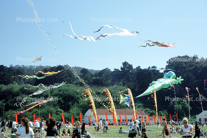 People, Crowds, Buildings, Opening Day, Crissy Field, Celebration, May 6, 2001