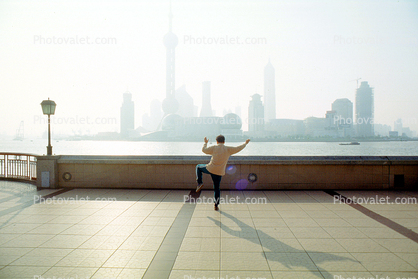 Shanghai Skyline, Tai Chi, Movements, gentle physical exercise, Flexibility