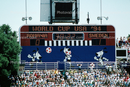 Augie Doggie, Scoreboard, Stadium, Field, World Cup, USA94, landmark, 1994, 1950s