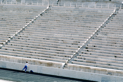 Empty Bleacher Seats, stands, stadium