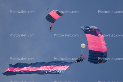 Ram Air Parachute, canopy, giant flag, skydiving, diving