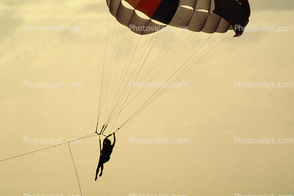 Parachute Canopy, Parasailing, Sunset