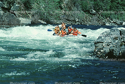 American River, river rafting, Whitewater, Turbulent River, Raft